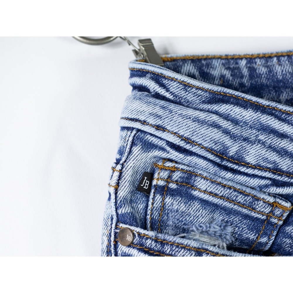 Judy Blue Boyfriend Fit Distressed Acid Wash Jeans Light Blue Size 13/31 JBB8281 - Picture 3 of 7